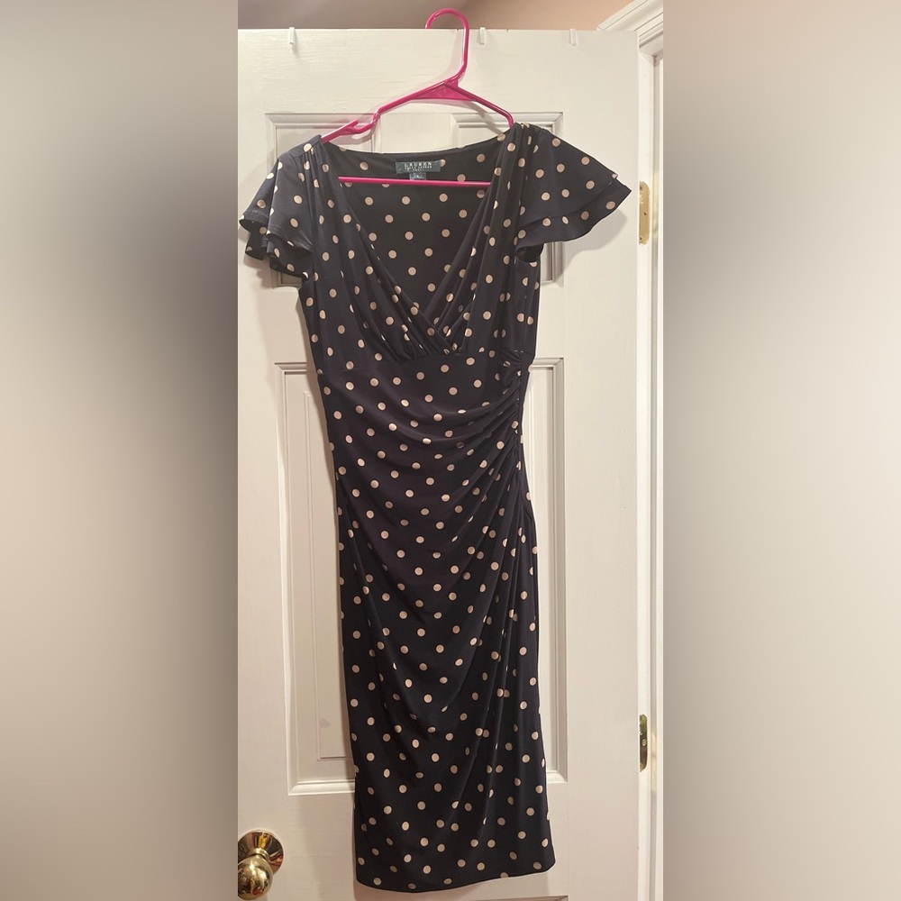 Polka dot Ralph Lauren dress, worn only once for a photo shoot